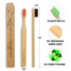 8 Pcs Bamboo Toothbrush, BPA-Free Soft Toothbrushes, Natural Eco-Friendly Biodegradable Best Travel Wood Toothbrush Set, for Sensitive Gums Multicolour-b view 3
