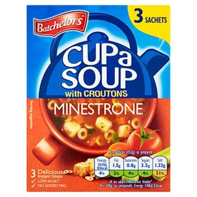 Batchelors Cup a Soup with Croutons Minestrone 3 Sachets 68 g (Pack of 3)