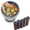 Sytaun 100Pcs 5 Rolls Point Break-Style Thicken Household Garbage Waste Trash Bags Waste Garbage Bag Disposable Purple view 2