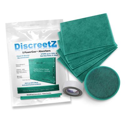 High Absorption Bad Gas Eliminators! Smell & Sound Charcoal Pads. Loud, Smelly Flatulence Solution. Gas Odor & Noise Eliminator, Absorber, Deodorizer, Neutralizer, Filter, Silencer, Anti-Gag Gift P-5