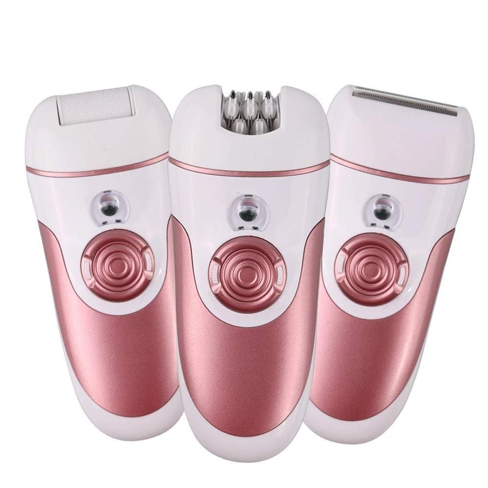 C-JT mini, Woman Shaver,Three-in-one Shaver With Lamp,not To Hurt The Skin,Lady Shaver,foot Grinder,Replaceable Cutter Head,for Women,home (Color : Gold)