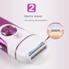 C-JT mini, Woman Shaver,Three-in-one Shaver With Lamp,not To Hurt The Skin,Lady Shaver,foot Grinder,Replaceable Cutter Head,for Women,home (Color : Gold) view 4