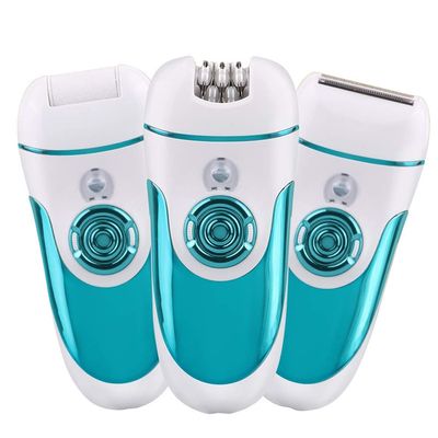 C-JT mini, Woman Shaver,Three-in-one Shaver With Lamp,not To Hurt The Skin,Lady Shaver,foot Grinder,Replaceable Cutter Head,for Women,home (Color : Blue)
