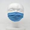Blue - Faux Suede Protective Double Lining Breathable Dust Face Guard Mask- UK Made view 1