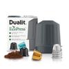 Dualit EcoPress Aluminium Coffee Capsule Recycling Tool Nespresso Compatible Recycler - Premium Eco Friendly Tool Nespresso Capsules & Coffee Grounds. view 1