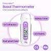 Digital Basal Body Thermometer Fertility Monitor Record BBT Manually, Draw BBT Chart Pinpoint Ovulation Day, High Accuracy Perfect Companion for Ovulation (Purple) view 3