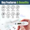 Temperature Thermometer for Adults Kids and Children - Fast and Accurate Easy to Use Body and Oral Thermometer with Fever Alarm Child view 4