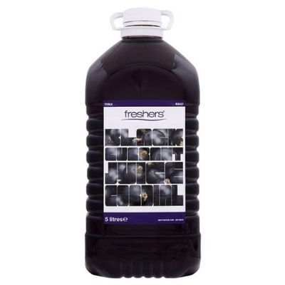 Freshers Blackcurrant Squash Drink No Added Sugar 5 Litre
