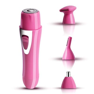C-JT mini, Ladies Shavers,4-in-1 Beauty Instrument Electric Eyebrow Trimmer,Lipstick-shaped Epilator Set,fast And Time-saving,Take It With You,for Women,home (Color : Pink, Size : Usb)