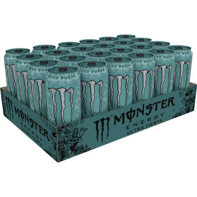 Monster Energy Ultra Fiesta Mango, Sugar Free Energy Drink, 16 Ounce