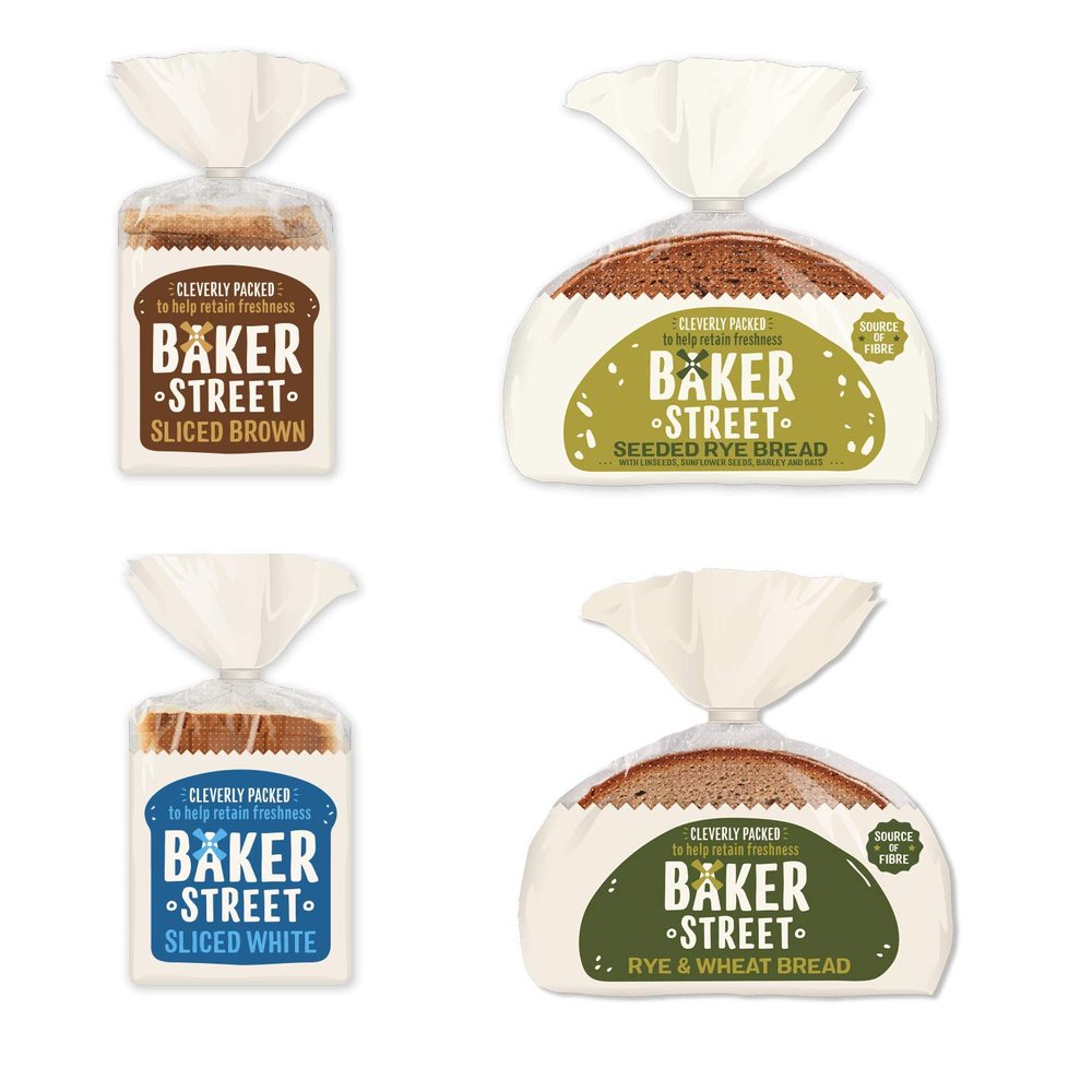 Baker Street Bread Variety Basket 500g X 4