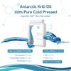 Antarctic Krill Oil 500mg 60 Capsules - 100% Pure Cold Pressed Superba Krill Antarctic Eco Harvested  Reflux Free Source of Omega 3 EPA & DHA Lipids, Phospholipids, Choline and Astaxanthin view 3