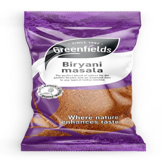 Biryani Masala Spice Mix - Ground Spice - 75g Bag - Greenfields