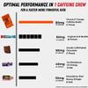 Caffeine Bullet Energy Chews - Chocolate Orange. 16 * 85mg - Faster Kick Than Pills, Gels & Gum. Sport Science for Running, Cycling, Gaming. A Pre Workout Endurance Boost. view 2