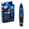Bauer 39179 USB Rechargeable Personal Grooming Set | 4 Interchangeable Heads for Beard, Nose, Hair & Body | Ergonomic Handle | Travel Groomer view 1
