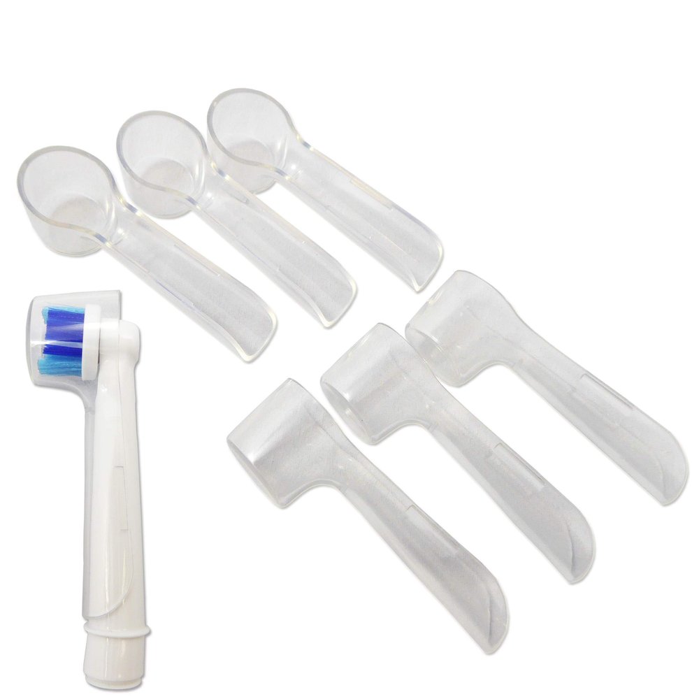 6 Electric Toothbrush Cover ~ Case Compatible with Oral B Toothbrush Round Heads (Pack of 6)