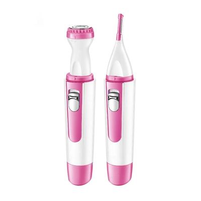HOUSEHOLD C-JT mini, Wet And Dry Epilator,Cordless Hair Removal,2 In 1 Women's Shaver,Eyebrow Trimmer,Dry Battery Electric Hair Remover,for Daily Use,home (Color : Pink)