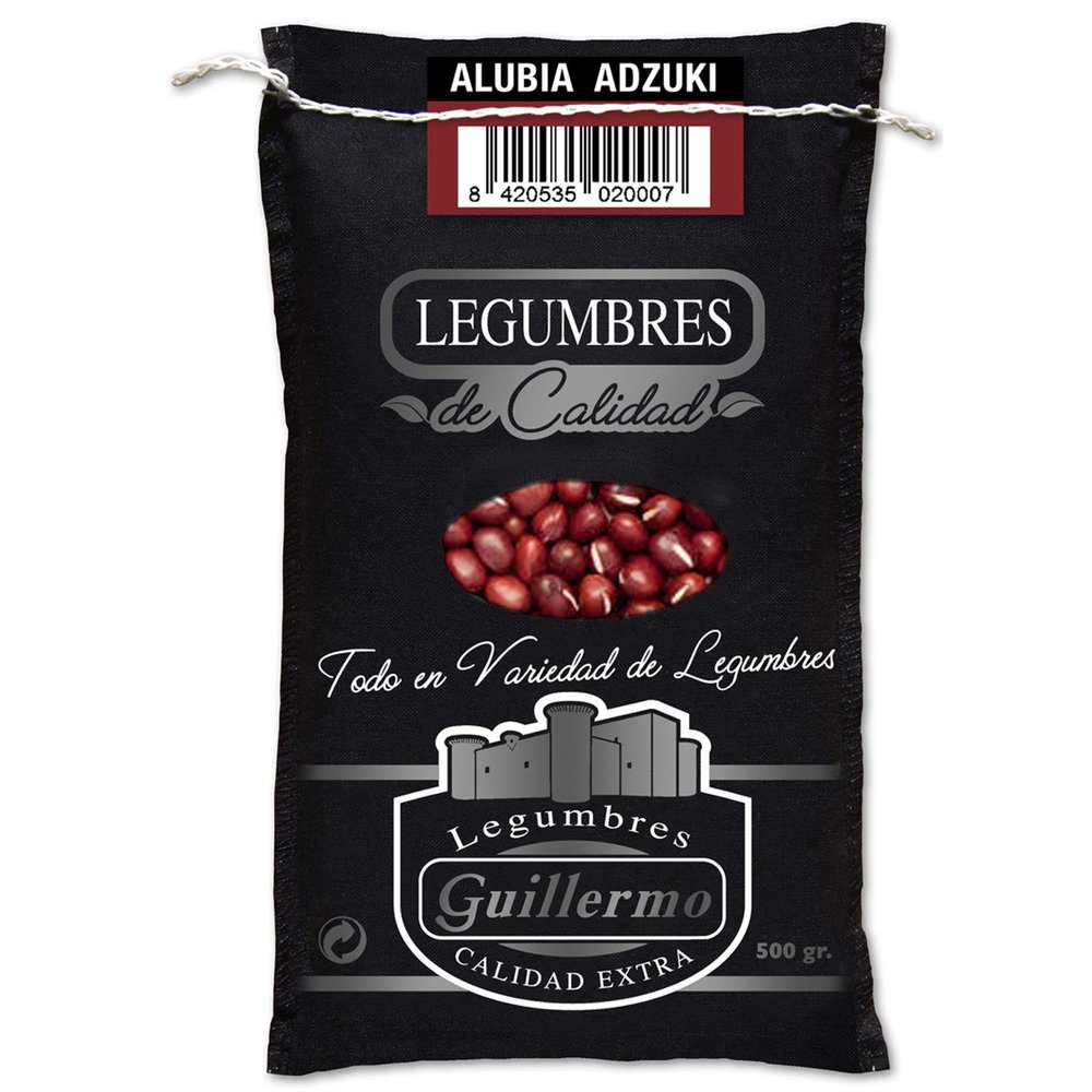 Alubia Azuki Guillermo Gourmet Quality Extra Sack 500g