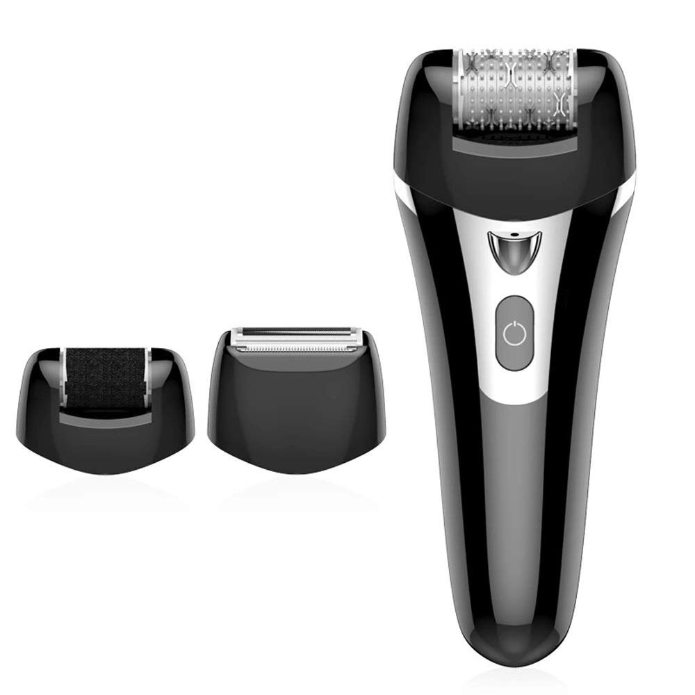 C-JT mini, Electric Lady Shaver With Light,Electric Hair Removal Instrument,Peeling Pedicure,Anti-allergy Material,for Home,home (Color : Black)