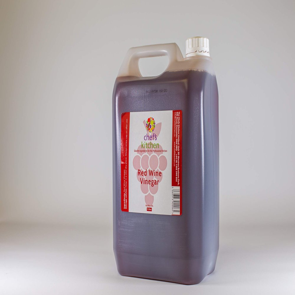 Red Wine Vinegar - 2.5 Litre - Accompaniment on Salads as a Dressing, Used to Make marinades and vinegarettes, Used in Mediterranean Cuisine