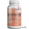 Hair Growth Biotin Complex 10,000mcg with Marine Collagen, Selenium, Keratin & Zinc | x60 Tablets | Hair Growth, Thickness, Strength & Volume | Men & Women Hair Support Supplement view 1