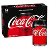 Coca Cola Zero, No Sugar 330ml Cans - 24 Pack view 1