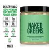 NAKED Nutrition Super Greens Powder Greens Supplement - Only 10 Premium Ingredients - Vegan, Non-GMO, Prebiotic and Probiotic - 35 Servings view 2
