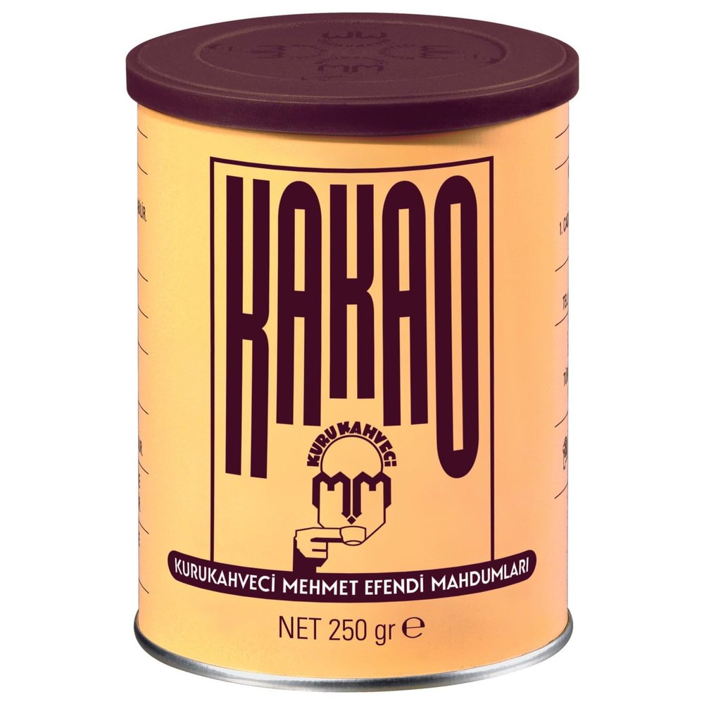 Kurukahveci Mehmet Efendi Dark Cocoa Powder, Rich Smooth Taste, 250g
