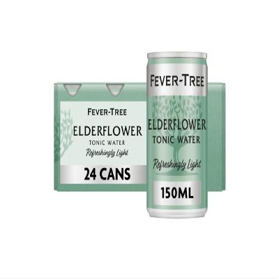 Fever-Tree Refreshingly Light Elderflower Tonic Water 24x150ml