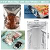 100-Pack Reclosable Mylar Bags for Food Storage 5" x 8" Stand Up Bags in Bulk Resealable Smell Proof Aluminum Foil Bags with Clear Window Kitchen Storage Organizer Edible Packaging Water-proof view 4