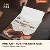 220 Pcs 9x13 in(23x33cm) Parchment Paper Sheets, Baklicious Pre-Cut Non-Stick Parchment Baking Paper for Air Fryer, Oven, Bakeware, Steaming, Cooking Bread, Cupcake, Meat, Cookies view 2