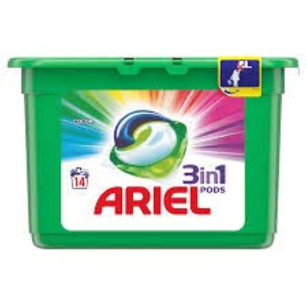 Ariel 3-in-1 Pods Colour and Style Washing Liquid Capsules, 19 Washes, Cleans, Lifts Stains, Brightens