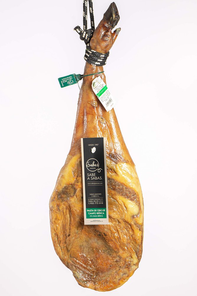 Iberian ham shoulder "Paleta de cebo campo" 75% Iberian breed (knife hand cut)