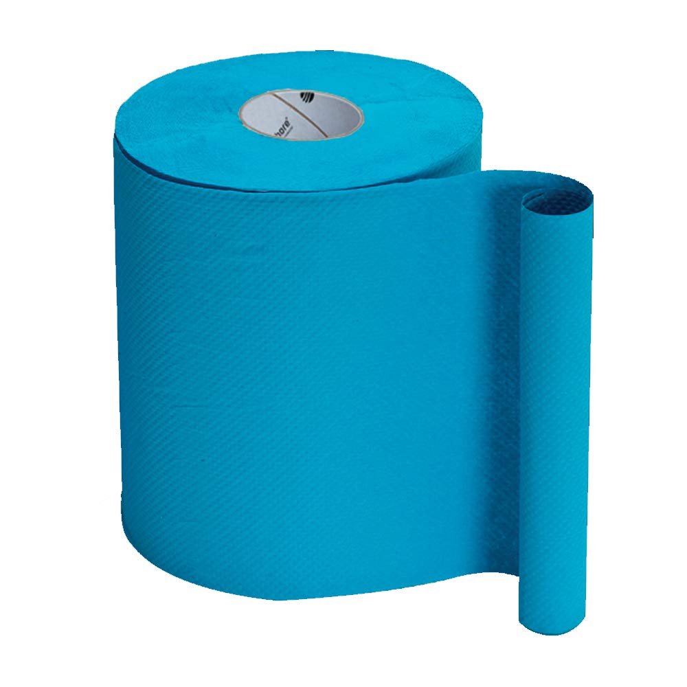 1-ply Blue Embossed Roll Towel 200mm x 155m 6 rolls
