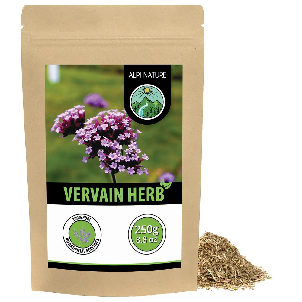 Alpi Nature Verbena Tea 250g 8.8 oz, Dried and Cut Verbena Herb, Vervain Loose Leaf Tea