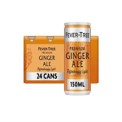 Fever-Tree Refreshingly Light Ginger Ale 24x150ml