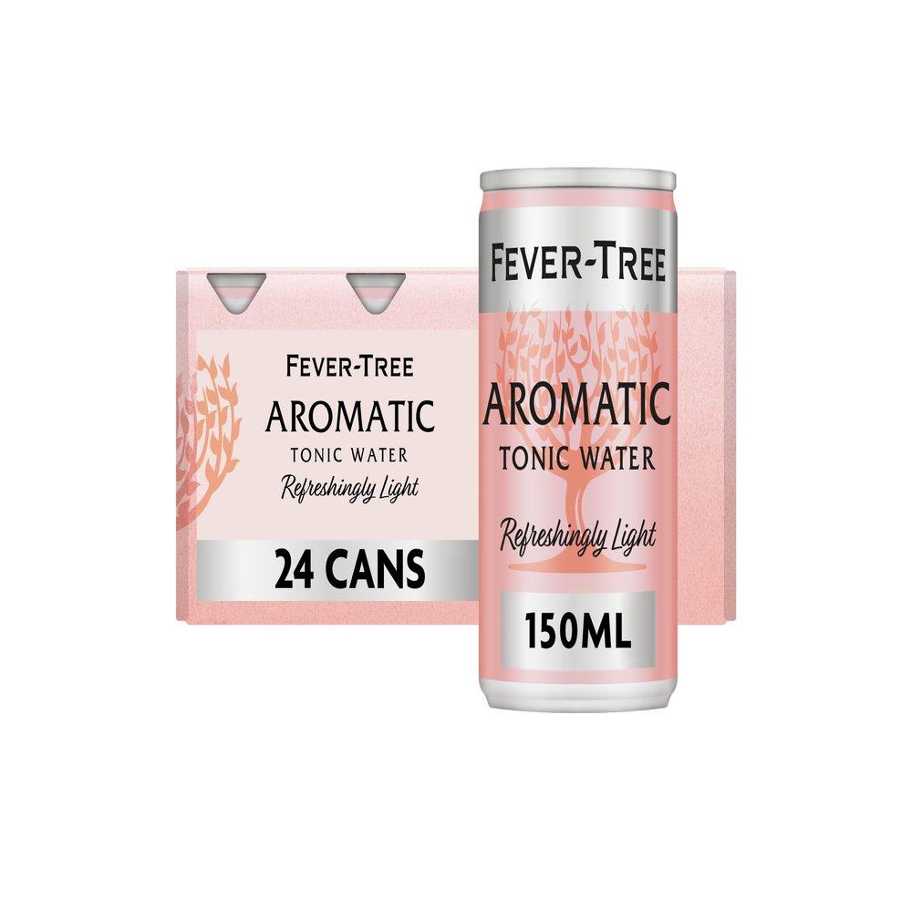 Fever-Tree Refreshingly Light Aromatic Tonic Water 24x150ml cans