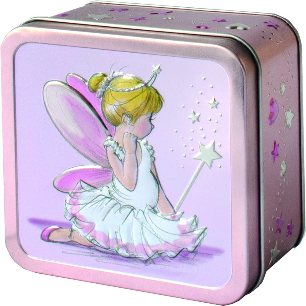Churchill's Confectionery - Little Princess Tin 75g Mini Chocolate Chip Shortbread, Pink