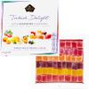 Cerez Pazari Turkish Delight with Strawberry, Peach, Melon, Tangerine, BlackBerry Flavours 454g, Gourmet Medium Size Snacks Gift Box, No Nuts Sweet Traditional Vegan Soft Candy Dessert view 2