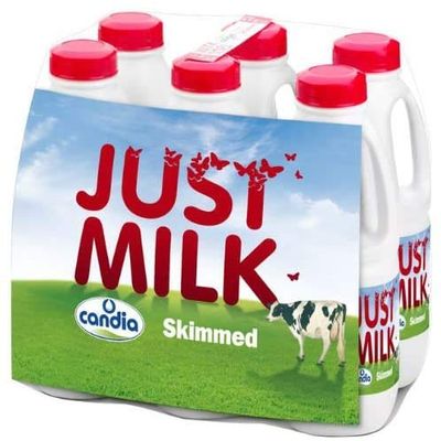 Just Milk Skimmed 6 x 1L Carton