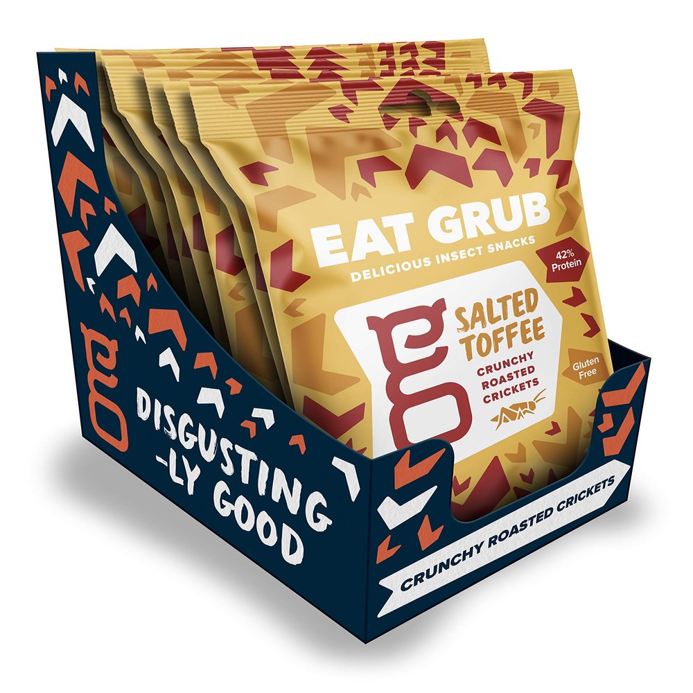 Crunchy Roasted Crickets - Salted Toffee - edible insects by Eat Grub (6)