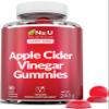 Apple Cider Vinegar Gummies with the Mother 1000mg - 90 Vegan ACV Gummies with Vitamin C, B12, B6, Folic Acid, Pomegranate & Beetroot - Gelatine Free - Made in the UK - Nu U Nutrition view 1