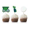 Golf Cupcake Toppers Picks, 24-Pack Birthday Or Retirement Party Supply Decorations view 1