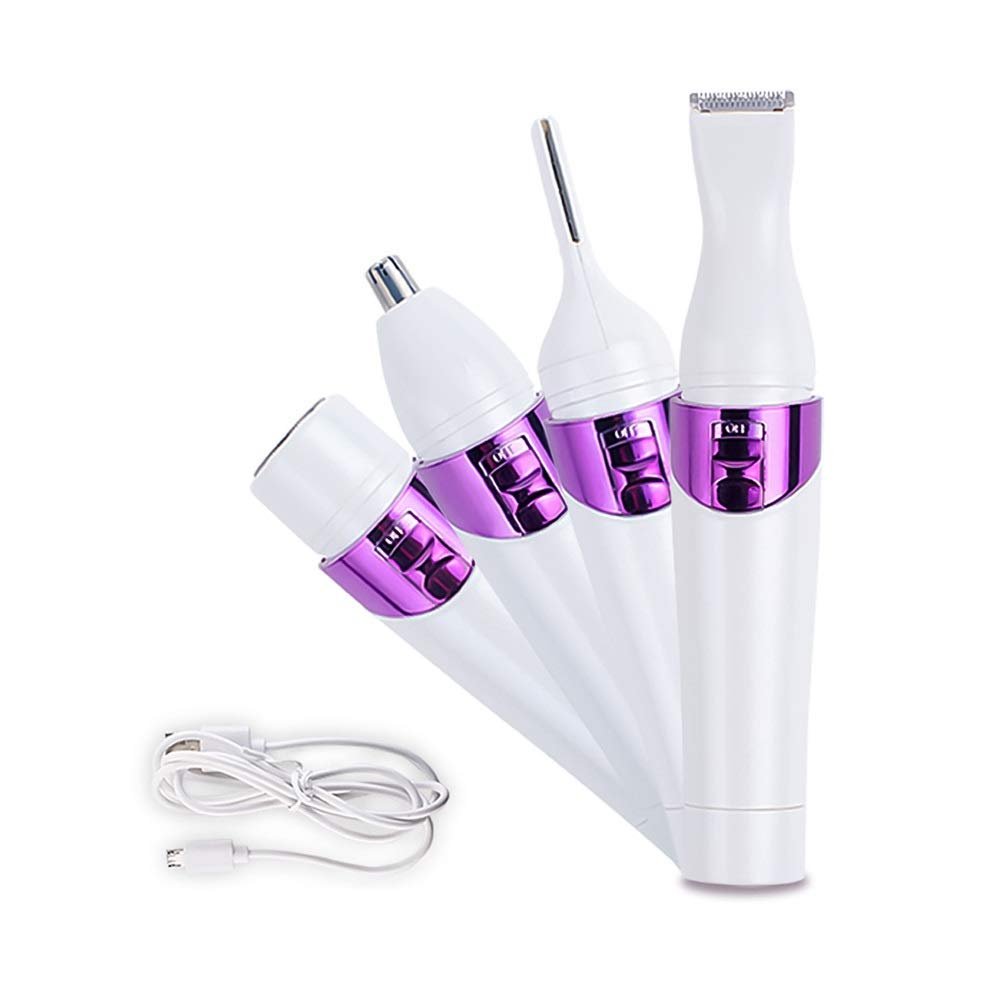 C-JT mini, Four-in-one Ladies Electric Lipstick Style Shaver,USB Charging Hair Removal Set,No Skin Damage,for Women With A Wide,home
