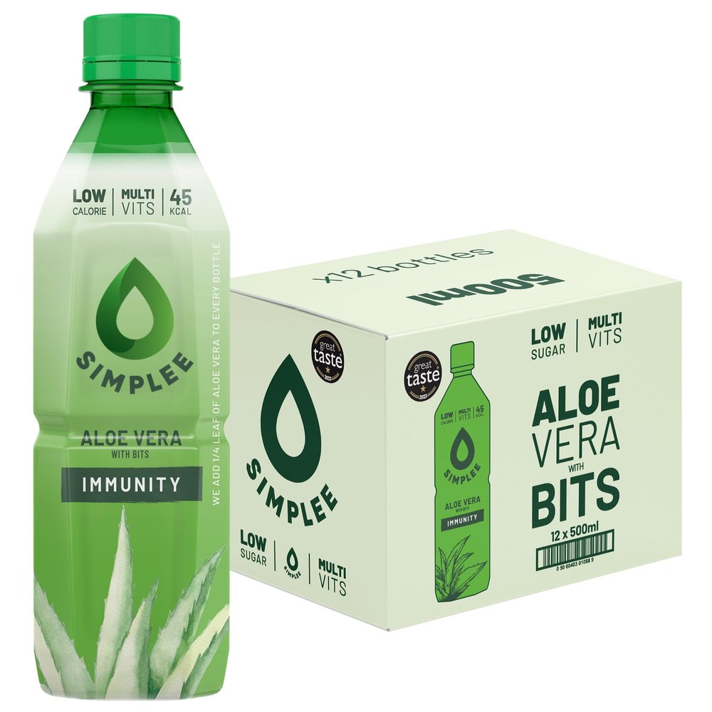 Simplee Aloe Aloe Vera Drink with Pulp 12 x 500ml (Original)