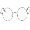 Agstum Round Retro Metal Optical Grade Glasses Frame Clear Lens Eyeglasses with Spring Hinge (Grey, Large Size / 49) view 1
