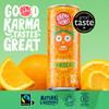 Karma Drinks Orangeade - 24 x 250ml Cans - Natural Fizzy Soft Drinks, Fairtrade, Organic & Vegan Fizzy view 3
