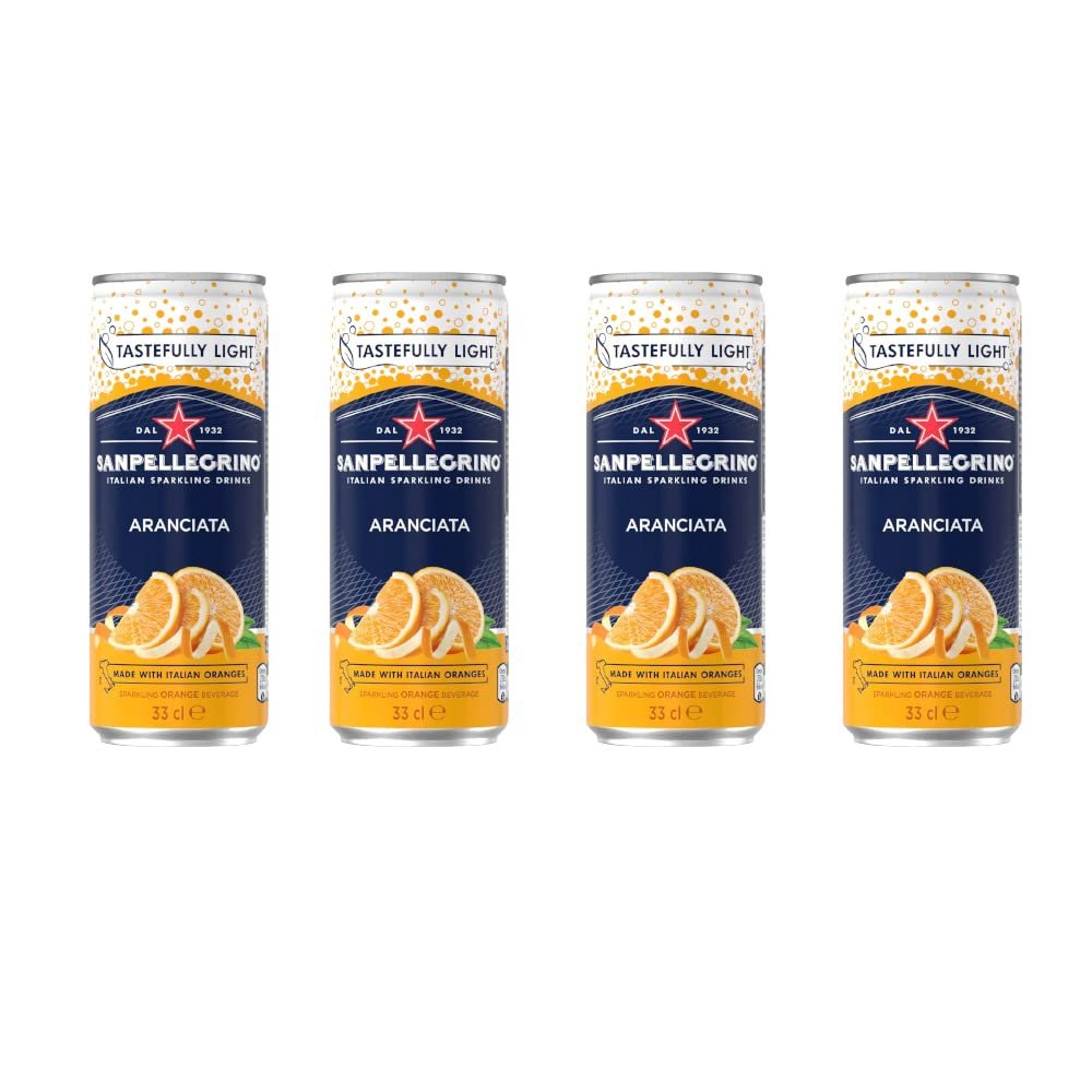 San Pellegrino Sparkling Orange (Aranciata) Drink (12 x 330ml Cans)