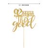 Gold Glitter 92 Never Looked This Good Cake Topper, Women Gold Happy 92nd Birthday Cake Topper, Birthday Party Decorations, Supplies view 4
