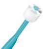 Brilliant Kids Toothbrush Round Brush Head for Ages 5 Years and up | Microfiber Bristles Clean All-Around Mouth | Teal, 3 Pack view 3